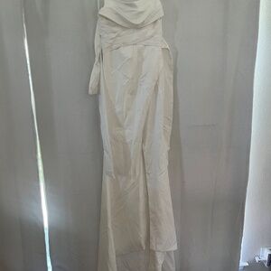 Hebeos Crepe Ruched Spaghetti Strap Dress